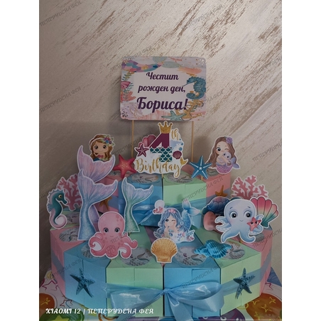 Картонена торта Морска нежност  15