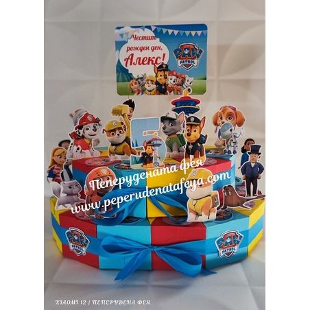 Картонена торта ПЕС ПАТРУЛ 7 / Кучешки патрул 7 / Paw Patrol 7
