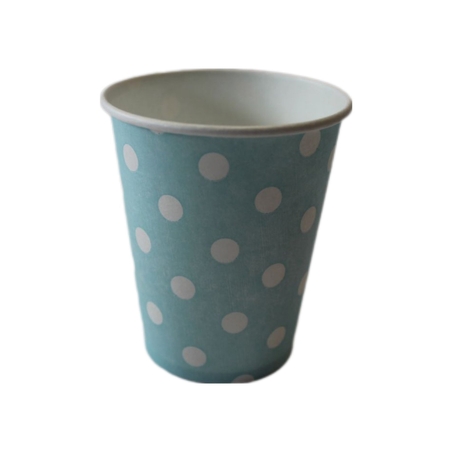 ПАРТИ ЧАШИ  СИНИ НА БЕЛИ ТОЧКИ