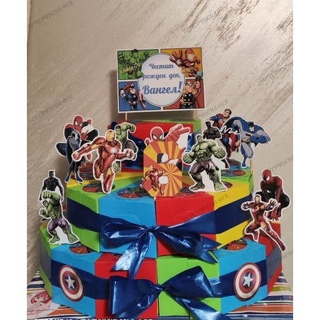 Картонена торта  ОТМЪСТИТЕЛИТЕ  2 / AVENGERS 2