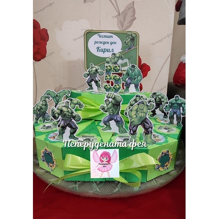 Картонена торта Хълк / Hulk
