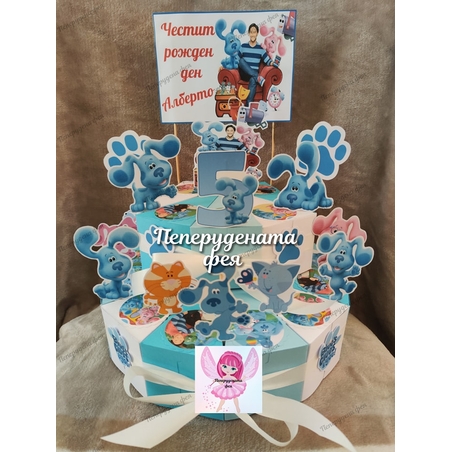 Картонена торта Загадките на Блу 2