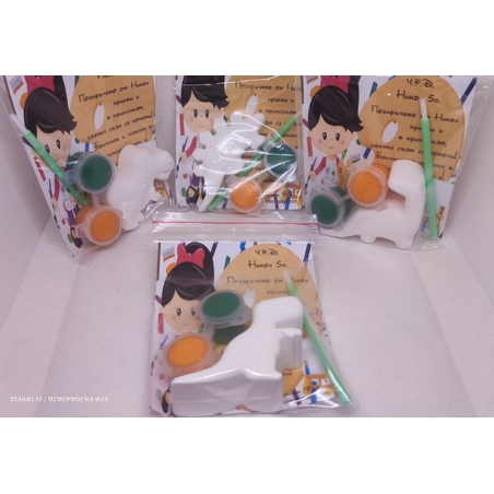 Керамичен комплект за оцветяване - 1бр. фигурка