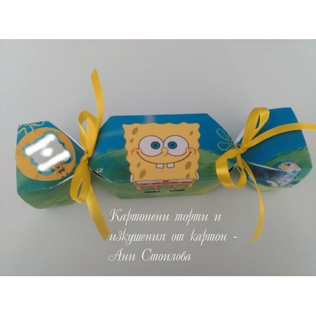 Картонен бонбон Спондж Боб / SpongeBob