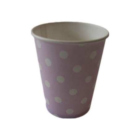 ПАРТИ ЧАШКИ РОЗОВИ НА БЕЛИ ТОЧКИ