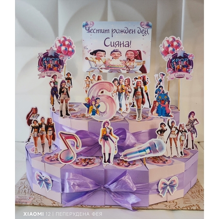 Картонена торта K-POP DEMON HUNTERS / Кей-поп: Ловци на демони