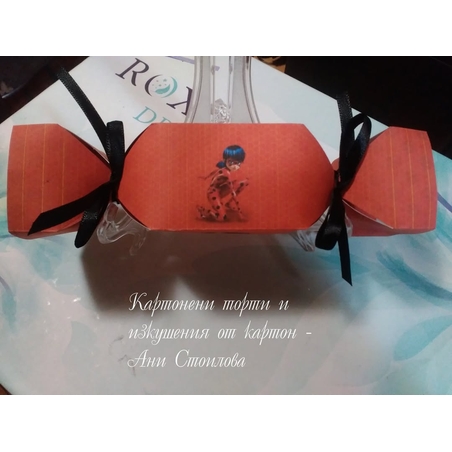 Картонен бонбон Калинката и черният котарак / Miraculous