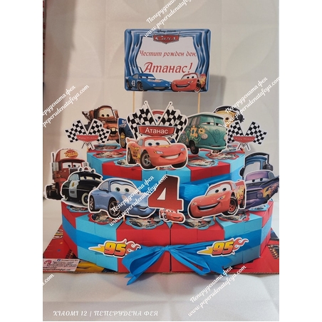 Картонена торта Маккуин 1 / Mcqueen 1