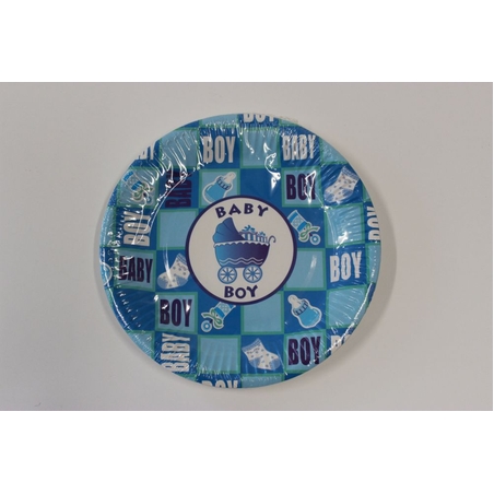 Парти чинийки  BABY BOY / 8бр в опаковка/ , 18.5см