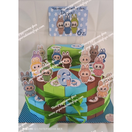 Картонена торта ЛАБУБУ 1 / LABUBU1