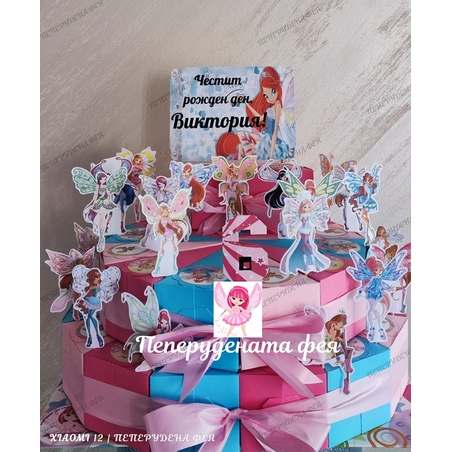 Картонена торта Club WinX