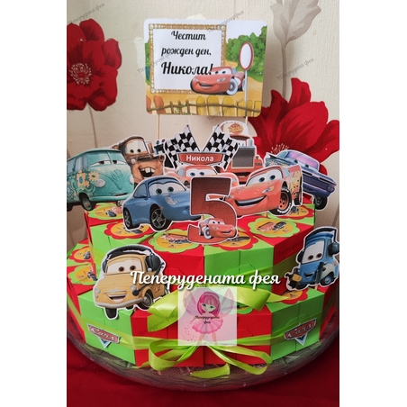 Картонена торта Маккуин 14 / Mcqueen 14