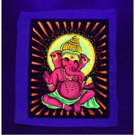 Handmade UV Painting ''Ganesha''