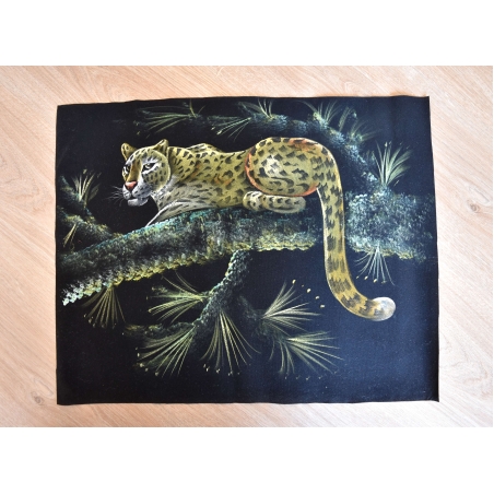 Hand Painted on black canvas 