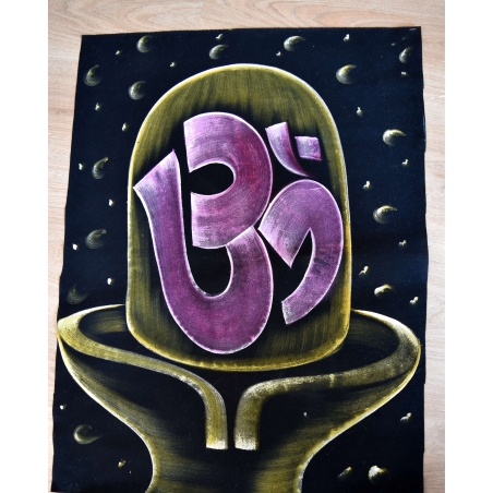 Hand Painted on black canvas 
