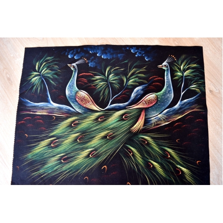 Hand Painted on black canvas 