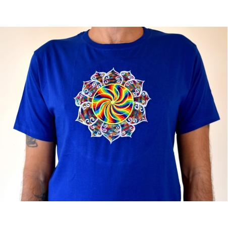 Rainbow Sun Embroidery T-shirt