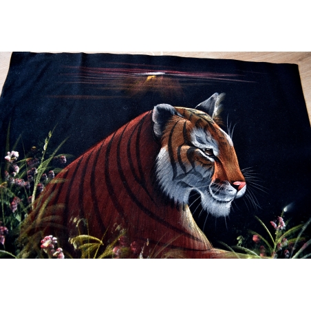 Hand Painted on black canvas 