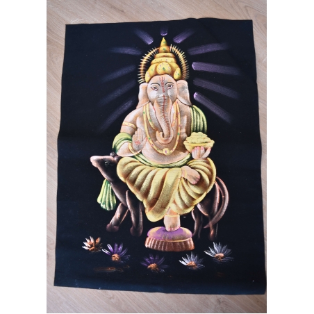 Hand Painted on black canvas 