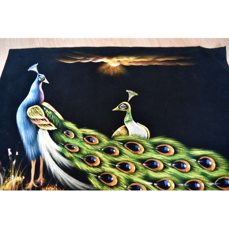 Hand Painted on black canvas 