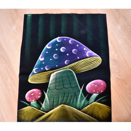 Hand Painted on black canvas 
