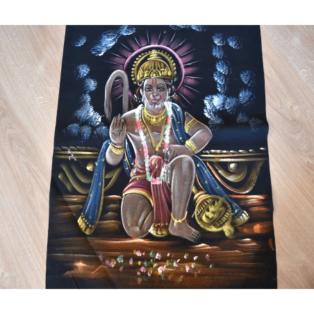 Hand Painted on black canvas 