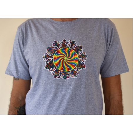 Rainbow Sun Embroidery T-shirt
