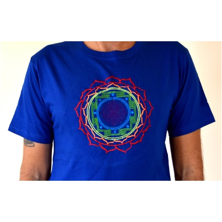 Shree Yantra Embroidery T-shirt