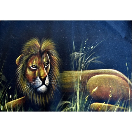 Hand Painted on black canvas 