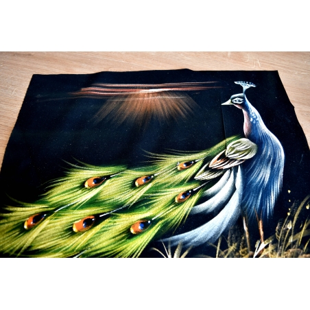 Hand Painted on black canvas 