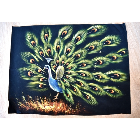 Hand Painted on black canvas 