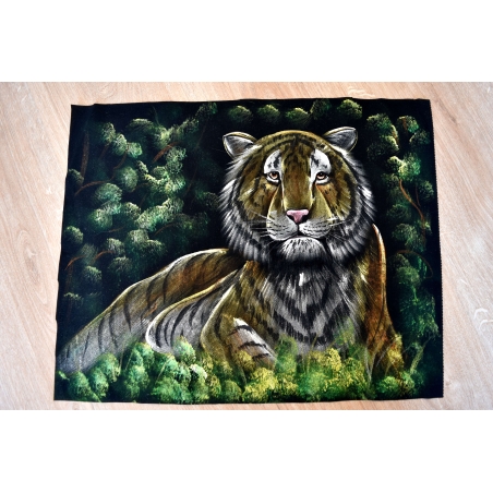 Hand Painted on black canvas 