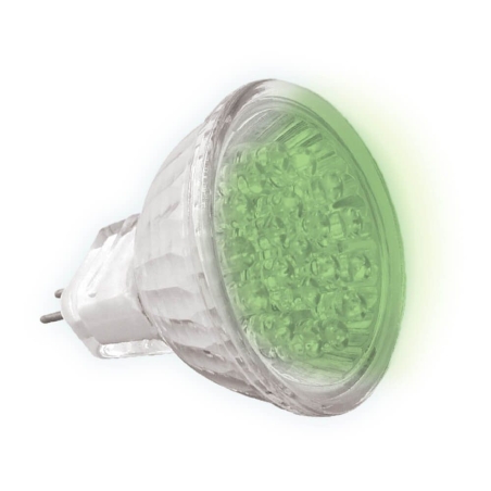 LED лампа LED20 ∙ MR16 ∙ 1.5W ∙ 12V ∙ G5.3 ∙ зелена