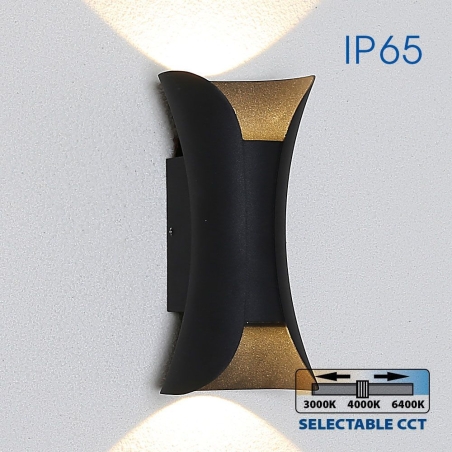 LED осветително тяло BOSTON LED ∙ 10W ∙ черен ∙ CCT-switch ∙ 3000K-4000K-6400K ∙ IP65