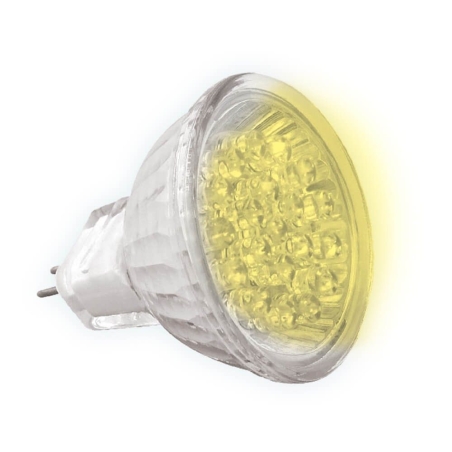 LED лампа LED20 ∙ MR16 ∙ 1.5W ∙ 12V ∙ G5.3 ∙ жълта