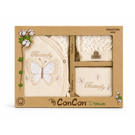 Бебешки комплект ConCon Premium Butterfly 5 части