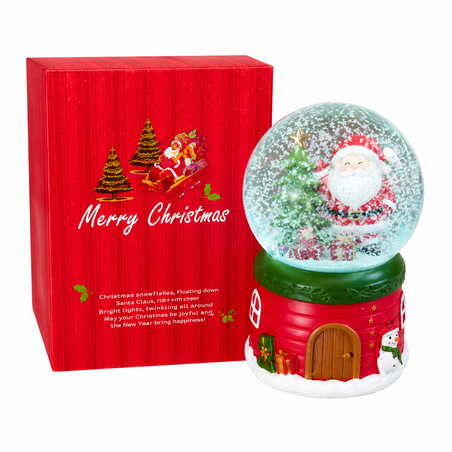 Коледна музикална снежна сфера „Merry Christmas“