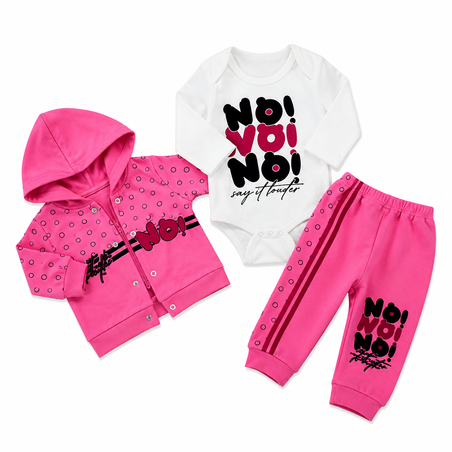 Бебешки комплект от 3 части „Pink Style“