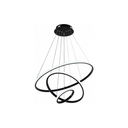 LED Пендел 78W, CCT 3000K–6000K, Черен – Димер с дистанционно