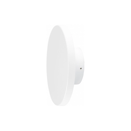 LED стенен осветител, алуминий, бял, IP65, 12W, 3000K, Ø150x46 мм