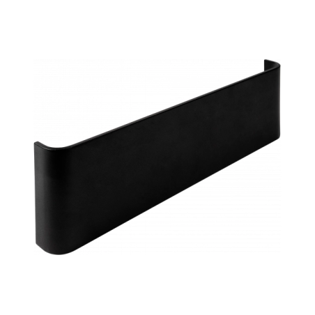 LED стенен осветител, алуминий, черен, IP20, 12W, 3000K, 316x90x30 мм