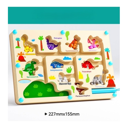 Дървена магнитна игра - сортер