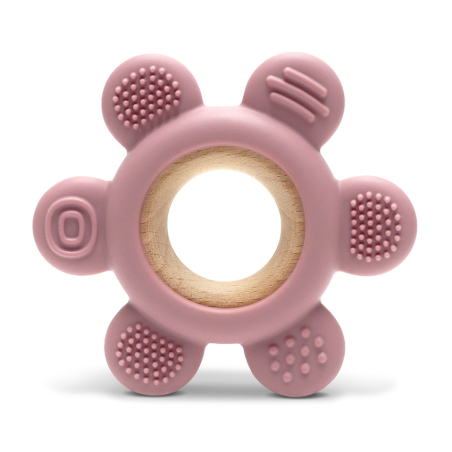 Силиконова гризалка Lorelli Premium Pink - Цвете
