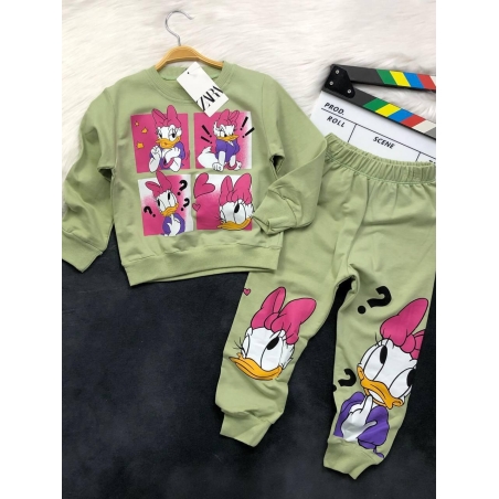 Комплект за момиче „Daisy Duck“ – светло зелен