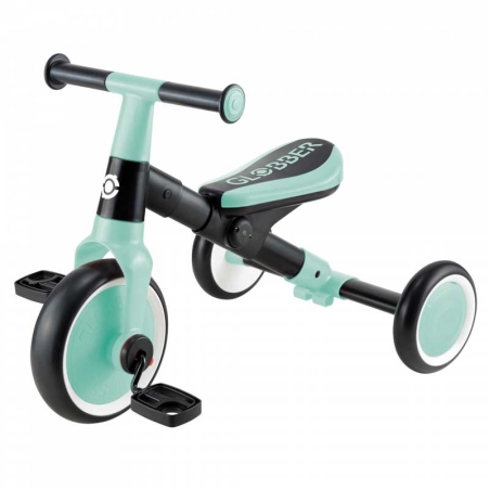 Детска триколка Globber Learning Trike 2 в 1 - ментово зелена