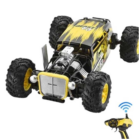 Детска кола 4х
4 за каскади с RC управление 1:12, жълта