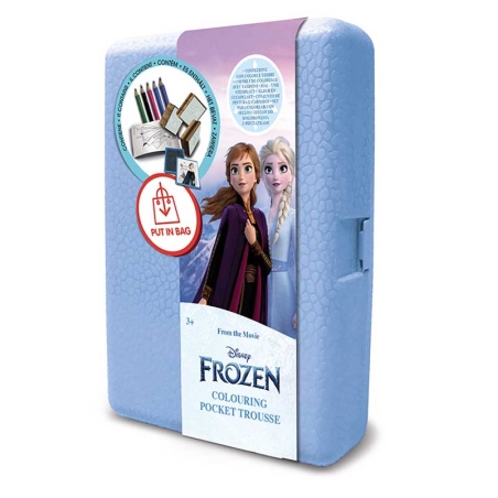 Кутия за съх
ранение "Frozen 2" с аксесоари за оцветяване и 3 печата