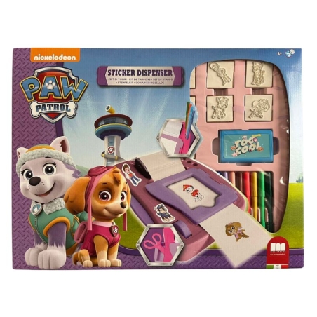 Креативен комплект "Paw Patrol" за момиче с машина за стикери и аксесоари