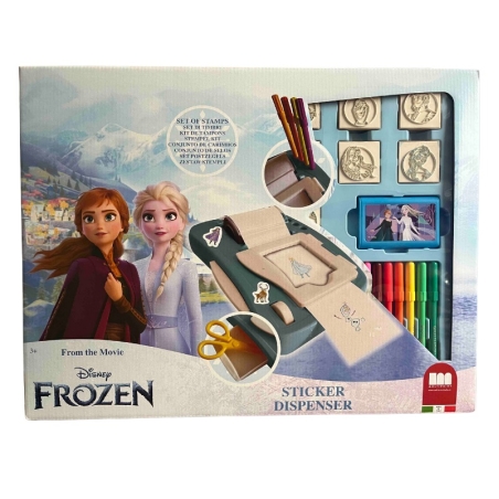 Креативен комплект "Frozen 2" с машина за стикери и аксесоари