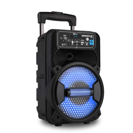 Преносима тонколона с LED светлини и микрофон, Groove119